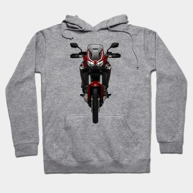 CRF1100L Africa Twin Bike Illustration Hoodie by KAM Std